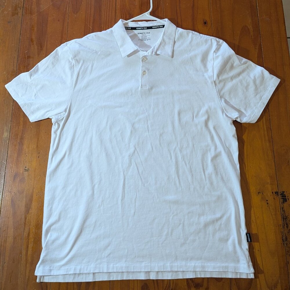 Kenneth Cole Men’s White Polo Shirt – Size XXL